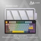 Бездротова механічна клавіатура Ajazz AK820 V2 Coconut Flake Switch (AK820-V2-CF-BGY) - зображення 14