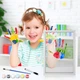 Сімейний набір для відбитків долонь із дерев'яною рамкою Family Handprint Kit (З прозорими акриловими пластинами та 6 фарбами) - зображення 5