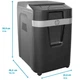 Знищувач документів HP Pro Shred Auto 200CC, CrossCut Paper Shredder, A4, 80g х 10 л.,4*20, 32л.,P-4 (2820) - изображение 7