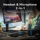 Звукова карта USB AUX jack, TRRS Ear, 0.25 м 96 кГц/24 біт 2-в-1 DSP шумозаглушення Vention (CVEBC) - изображение 7
