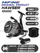Карповая катушка Mifine Hawser HW 10000 11+1 подшипников, Worm Shaft, быстрый фрикцион - изображение 4
