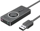 Звукова карта USB AUX jack, 3*TRS (Mic + Ear) 0.15m Volume Control чорна (CDRBB) - изображение 1