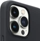 Чехол Leather Case with MagSafe для Apple Iphone 13 Pro Max (6.7") Midnight Black кожаный противоударный - изображение 10