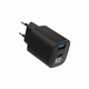Зарядное устройство Gembird 1xUSB-A (QC3.0 18W) + 1 Type-C (PD20W) LCD black (TA-UC-PDQC30LCD-BK-01) - изображение 3