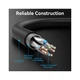 Патч-корд 8m S/FTP cat 8 RJ-45 black Vention (IKKBK) - зображення 4