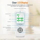 Монітор якості повітря CO2 LifeBasis 10-в-1, з підставкою, акумуляторний, багатофункціональний - зображення 7