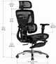 Кресло Mealux S2 Air Plus Black (HF-S2 M/B) - изображение 4