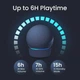Аккумуляторная подставка GGMM синего цвета для Echo Dot 4th & 5th Generation пластиковая база для автономного питания смарт колонки на 7 часов - изображение 4