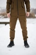 Чоловічі зимові штани Softshell на флісі утеплені водостійкі Софтшелл Intruder L Койот - зображення 1
