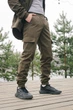 Мужские зимние штаны Softshell на флисе утепленные водостойкие Софтшелл Intruder 5XL Хаки - изображение 4