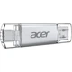 USB флеш накопитель Acer 32GB UP300 Silver USB 3.2/Type-C (BL.9BWWA.588) - изображение 2