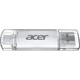 USB флеш накопитель Acer 32GB UP300 Silver USB 3.2/Type-C (BL.9BWWA.588) - изображение 3