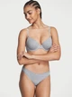 Хлопковые трусики бикини Victoria's Secret серого цвета р. S арт. 30576 - изображение 1
