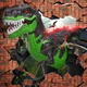 Робот динозавр T-Rex на радиоуправлении, пульт, USB кабель, звук, подсветка, ходит, двигает головой Зеленый (i7-183160) - изображение 4