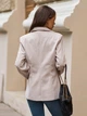 Вовняний осінній класичний офісний приталений піджак ISSA PLUS SA-772 S бежевий (issa2007682860197) - зображення 3