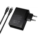 Мережевий зарядний пристрій HOCO N85 Vigoroso charger Type-C cable 100W Black - изображение 6