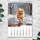 Календарь настенный перекидной ШПИЦ СОБАКА АКВАРЕЛЬ 13 ЛИСТОВ ENTERSTORE 42х29.7 см (ART 250154) - изображение 2