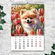 Календарь настенный перекидной ШПИЦ СОБАКА АКВАРЕЛЬ 13 ЛИСТОВ ENTERSTORE 42х29.7 см (ART 250154) - изображение 4
