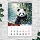 Календарь 2027 настенный перекидной Панда. Арт. 13 листов ENTERSTORE 42х29.7 см (ART 250204) - изображение 2