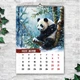 Календарь 2027 настенный перекидной Панда. Арт. 13 листов ENTERSTORE 42х29.7 см (ART 250204) - изображение 3