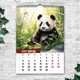 Календарь 2027 настенный перекидной Панда. Арт. 13 листов ENTERSTORE 42х29.7 см (ART 250204) - изображение 5