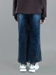 Детские джинсы wide leg для девочки 10-14 лет серые (N7435-1) 146 - изображение 3
