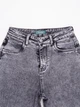 Женские демисезонные джинсы Baggy серые (N7424-2) 29 - изображение 8