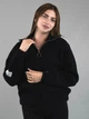 Женская демисезонная кофта из альпаки черная one size (722) - изображение 1