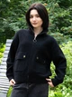 Женская демисезонная кофта из альпаки черная one size (722) - изображение 6