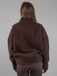 Женская демисезонная кофта из альпаки шоколадная one size (5553) - изображение 5