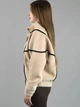 Женская демисезонная кофта из альпаки бежевая one size (5553) - изображение 4