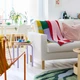 Плед, с узором/разноцветный, 130x170 см GREJSIMOJS IKEA 606.020.03 - изображение 3