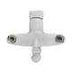 Змішувач для ванни PLAMIX OSCAR-006 EURO WHITE (без шланга та лійки) (Колір білий) (PM0599) - зображення 3