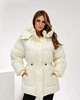 Зимный женский пуховик Eva Classic ЭЛИС молочный 42 - изображение 1