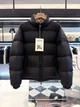 Мужская пуховая куртка Burberry со стойкой, гусиный пух, черная 2XL - изображение 12