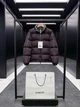 Мужская коричневая пуховая куртка Burberry со стойкой, гусиный пух 3XL - изображение 3