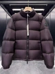 Мужская коричневая пуховая куртка Burberry со стойкой, гусиный пух 3XL - изображение 4