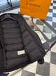 Мужская черная пуховая куртка Louis Vuitton Monogram с капюшоном, гусиный пух 90% M - изображение 5