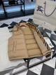 Мужская бежевая пуховая жилетка Burberry с капюшоном, гусиный пух 90% 2XL - изображение 4