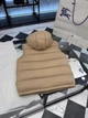 Мужская бежевая пуховая жилетка Burberry с капюшоном, гусиный пух 90% 2XL - изображение 6