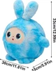 Інтерактивна м'яка іграшка MD17703 Розумний плюшевий вихованець AI Plush Friend BB1882F-89 блакитного кольору Інтерактивний друг з ШІ та LED-підсвіткою очей Підтримка трьох мов (UA/EN/RU) М'який навчальний робот для дітей від 3 років - зображення 3