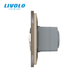Встраиваемая Bluetooth-колонка LIVOLO с TWS (стерео), золотое матовое стекло - изображение 3