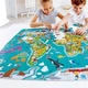 Пазл Hape Карта світу 100 ел. Пластик 42х24 см Різнокольоровий - зображення 4