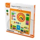 Magnetic Calendar Viga Toys Wood 46x46 cm Multicolor with Clock - зображення 1