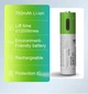 Аккумулятор 10440 Smartoools 750 mAh 3.7V батарейка с встроенной зарядкой Type-C - изображение 4