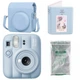Набір камера Fujifilm Instax Mini 13 Frost Blue, Фотопапір 10шт, Чохол, Фотоальбом 64 фото Блакитний (Подарункове пакування) - изображение 1