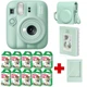 Набір камера Fujifilm Instax Mini 13 Lagoon Green, Фотопапір 100шт, Чохол, Фотоальбом 64 фото Зелений + в подарунок фоторамка (Подарункове пакування) - изображение 1
