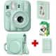 Набір камера Fujifilm Instax Mini 13 Lagoon Green, Фотопапір 20шт, Чохол, Фотоальбом 64 фото Зелений + в подарунок фоторамка (Подарункове пакування) - изображение 1
