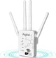 Двухдиапазонный усилитель Wi-Fi сигнала Aigital 1200 Mbit/s (AC1200) / 4 антенны / 2x RJ45 / Белый (102223006) - Уценка - изображение 1