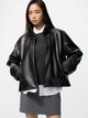 Куртка из искусственной кожи женская Uniqlo 490148469 M Черная (1159851802) - изображение 3